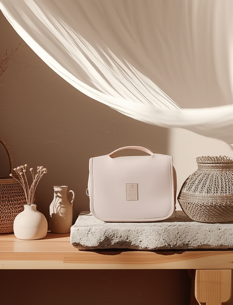 Trousse de toilette "Travel" à crochet – Étanche & ultra-pratique - Orra Atelier