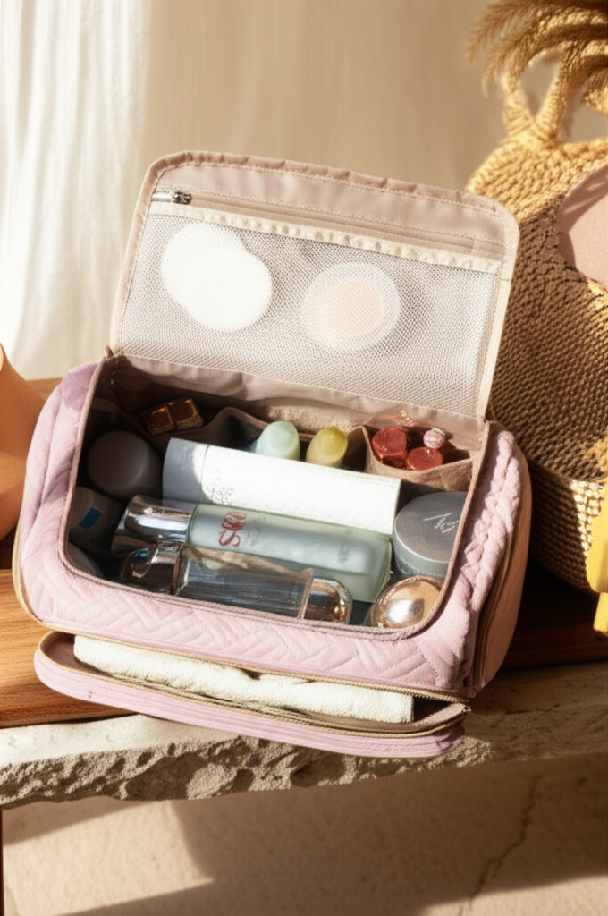 Trousse de toilette de voyage imperméable - grande capacité & multi-compartiments - Orra Atelier