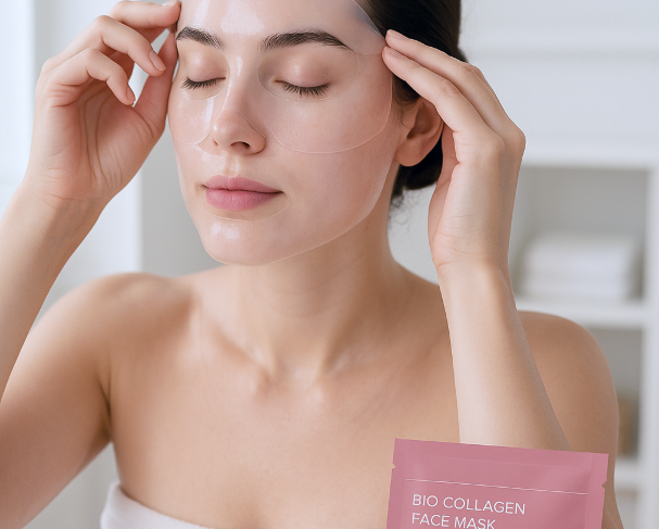 Masque Visage au Bio-Collagène – Hydratation & Éclat Naturel (5 ou 10 pièces) - Orra Atelier