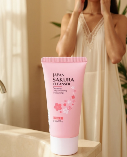 Mousse Nettoyante Visage Sakura - Orra Atelier