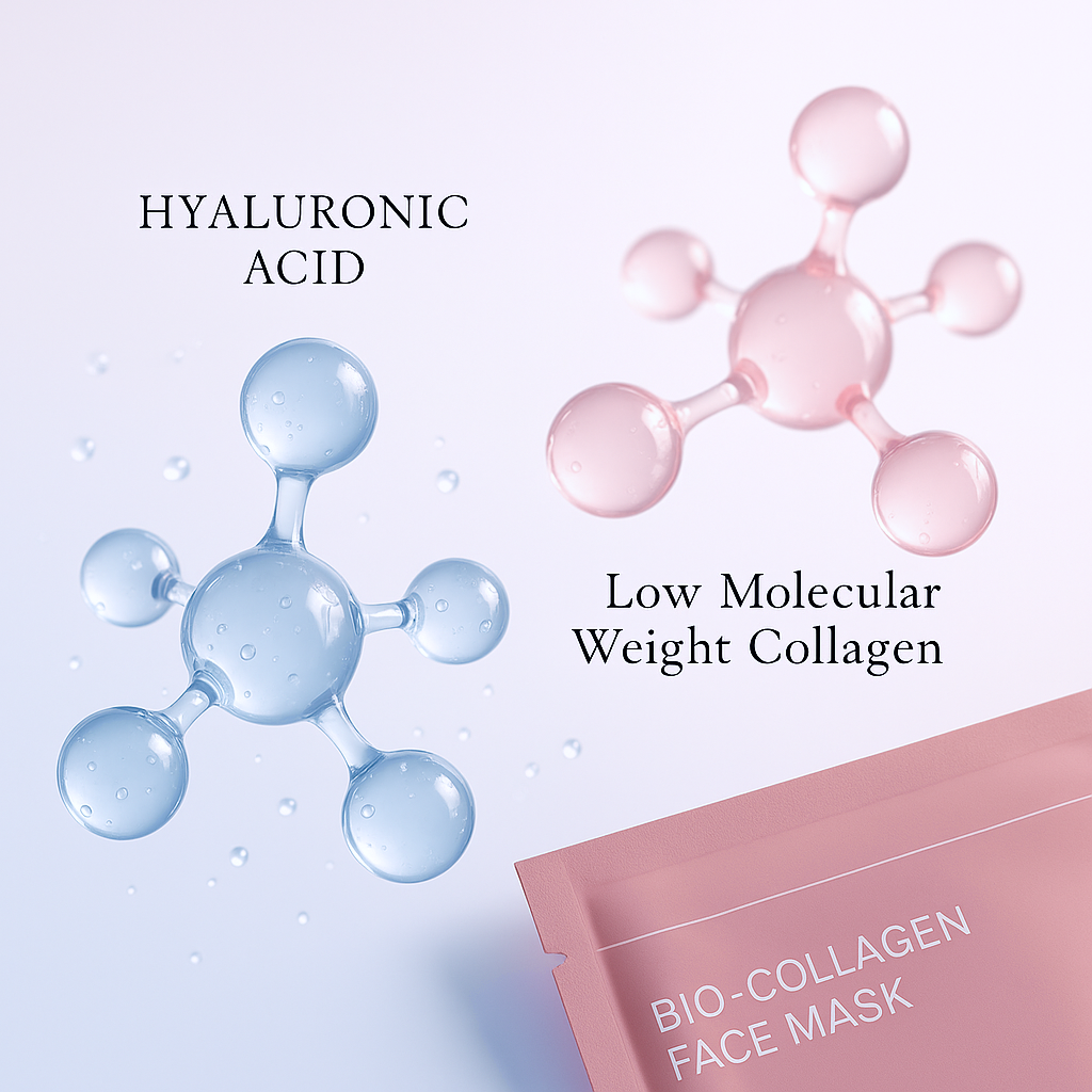 Masque Visage au Bio-Collagène – Hydratation & Éclat Naturel (5 ou 10 pièces) - Orra Atelier