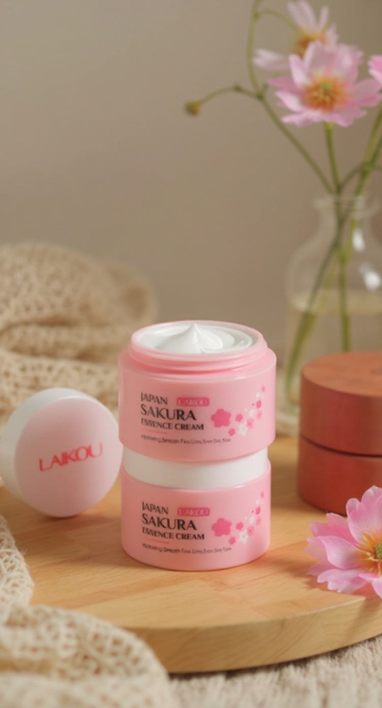 Crème Essentielle Sakura – Hydratation & Éclat - Orra Atelier